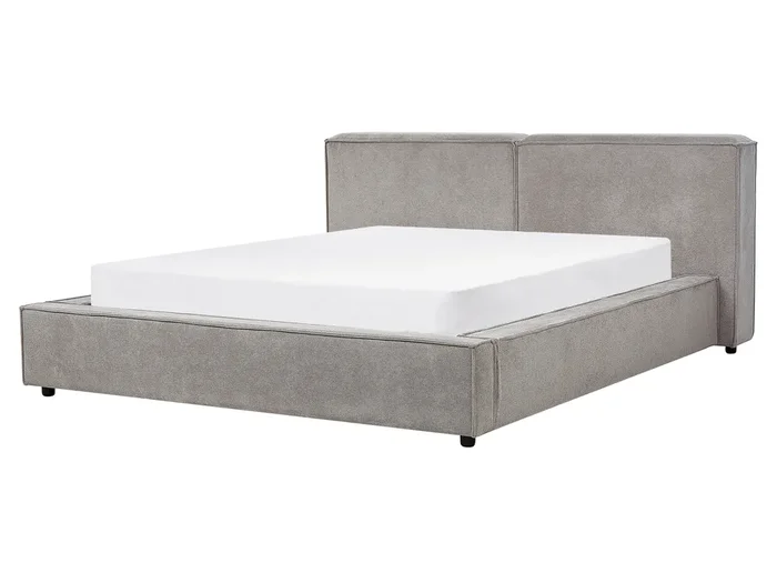 Cama Tela LINARDS 160 x 200 cm Gris