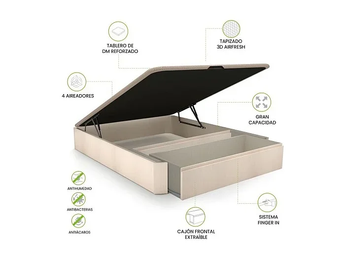 Canapé 150×190 Luxury Max 3D Artic Artic