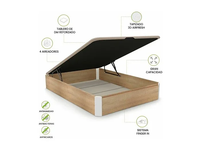 Canapé Luxury 3D Roble – Blanco