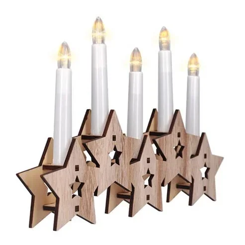 Candelabro de Navidad LED 5xLED/2xAA