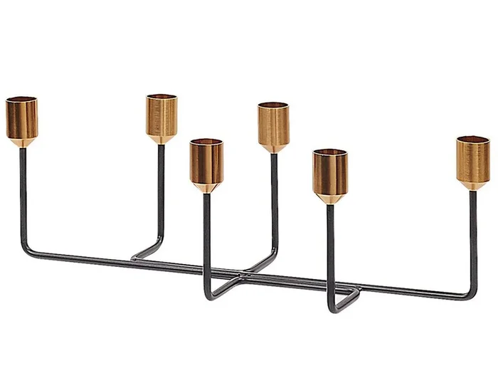 Candelero BANGKA Metal 12 cm Negro