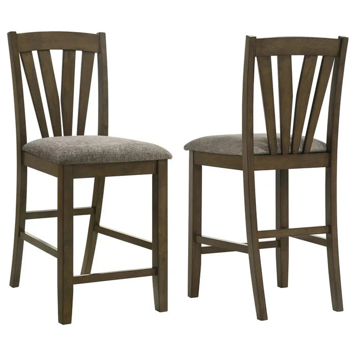 Canfield Brown Counter Height Chair, Set of 2