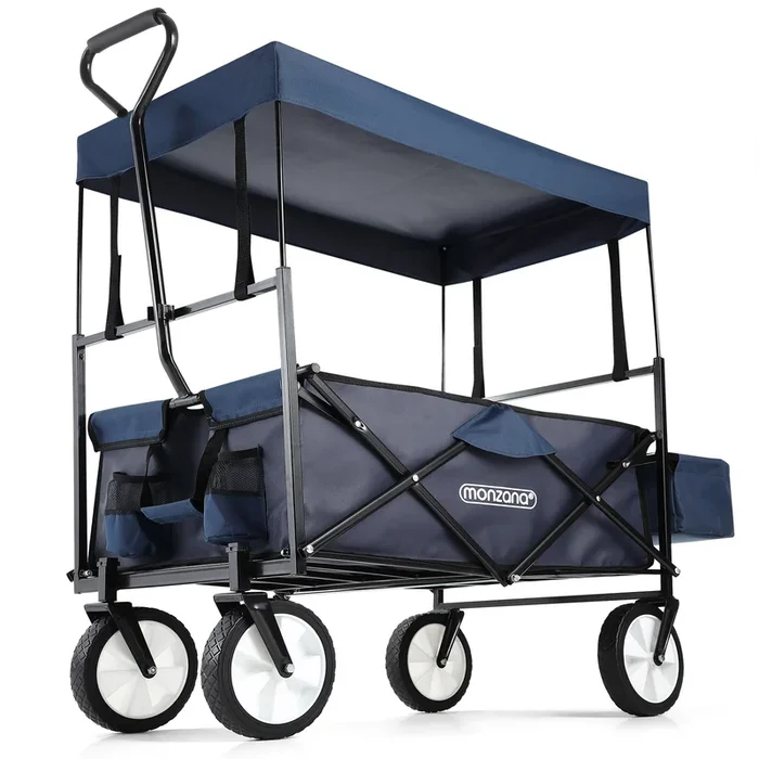 Carro transporte azul oscuro 120x60x95cm