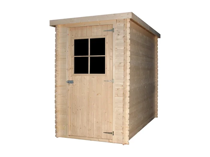 Casa de almacenamiento jardín 144x239x198 cm/2.63m2 – TIMBELA M306+M306G – CON SUELO TRATADO