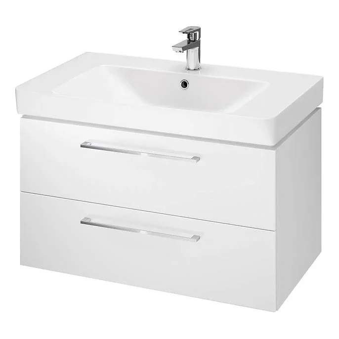Cersanit S801-338-DSM – Mueble de baño suspendido con lavabo LARA 46×80 cm blanco