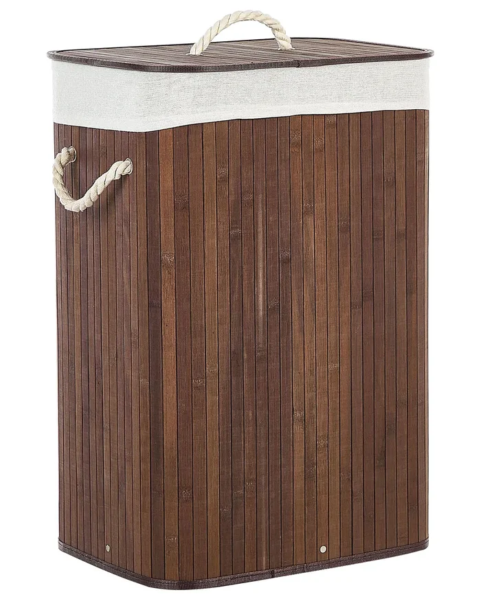 Cesta KOMARI Madera de bambú Marrón oscuro 72 L