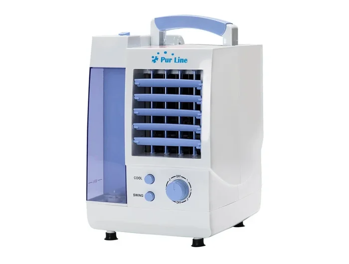Climatizador evaporativo de pequeño tamaño con tres velocidades y oscilación automática