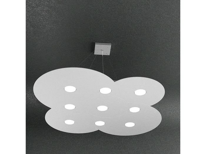 Cloud Sospensione 9 Luci Grigio
