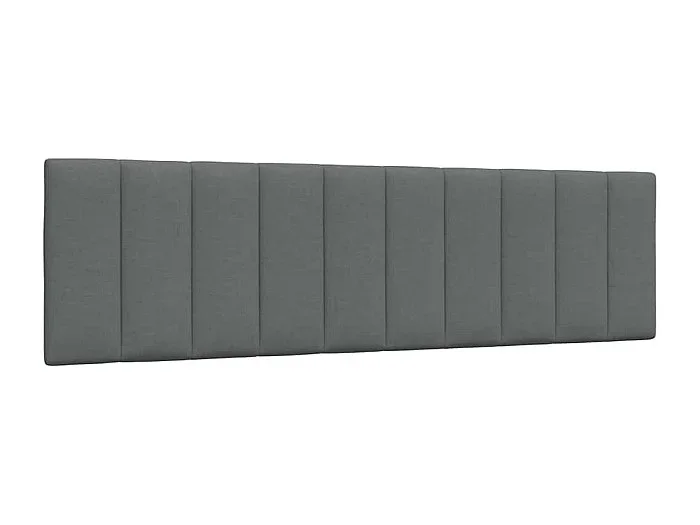 Cojín cabecero de tela gris oscuro 180 cm