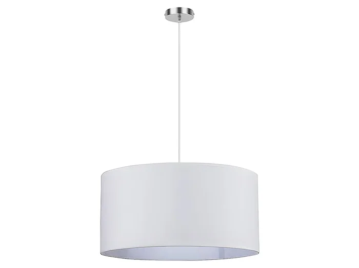 Colgante Chanza En Cromo Con Pantalla Blanca