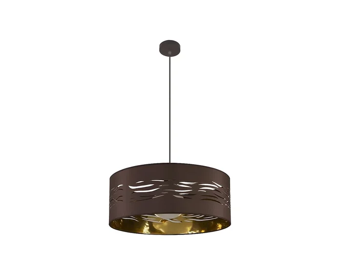Colgante Marron Modelo Niebla Con Interior Dorado