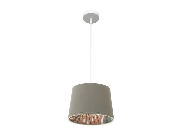 Colgante Modelo Tunez Gris Con Pantalla Decorativa