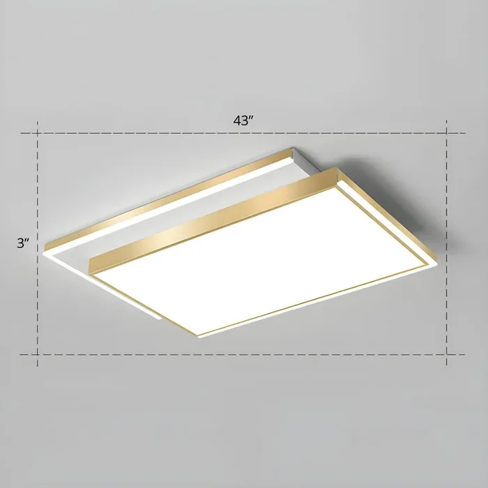 Color Dorado Luminaria de Techo Empalme de Metal LED Lámpara de Techo Empalme Modernista para Sala – 110 A 120 V Dorado 109,22 cm Blanco