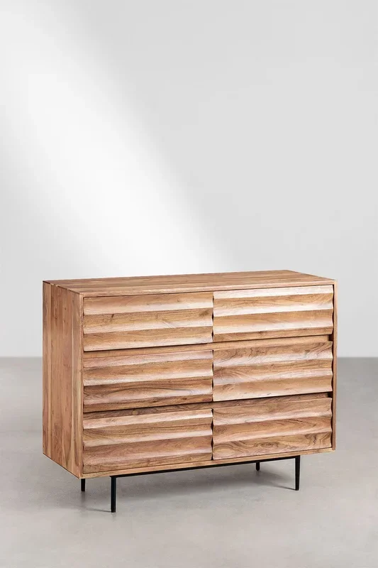 Cómoda en Madera de Acacia Petter Marrón Acacia – SKLUM