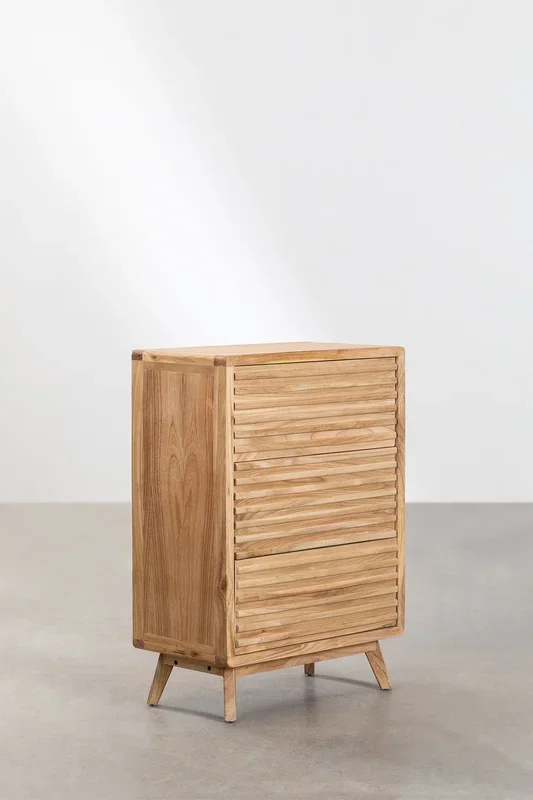 Cómoda en Madera Deleyna Marrón Madera Natural – SKLUM
