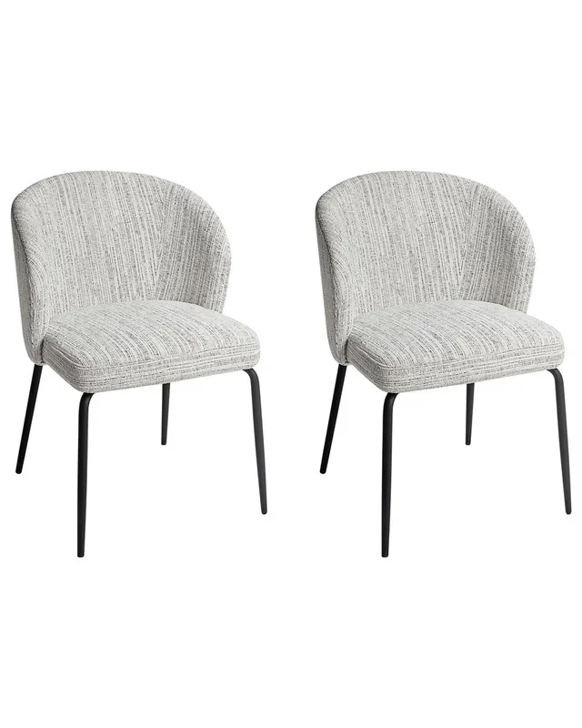 Conjunto de 2 sillas de comedor ZANA Blanco