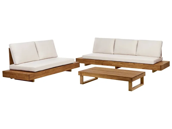 Conjunto de jardín con mesa 5 plazas MARETTIMO Madera de acacia certificada Marrón