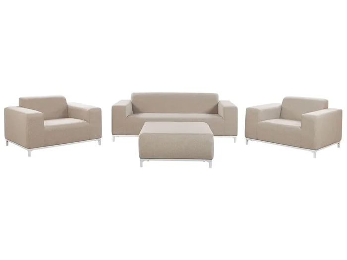 Conjunto de jardín con mesa 5 plazas ROVIGO Beige