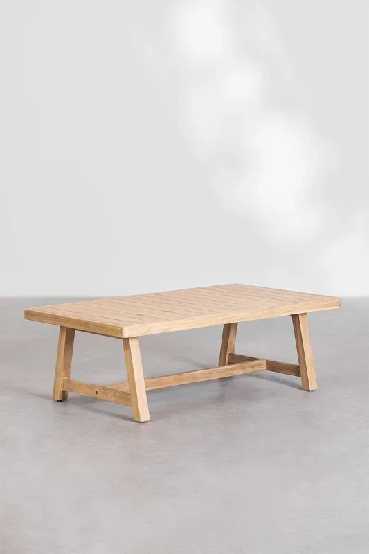 Conjunto de Salón con Sofá de 3 Plazas Dubai Marrón Acacia – SKLUM