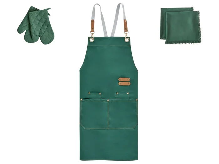 Conjunto de textiles de cocina BRASSICA Verde