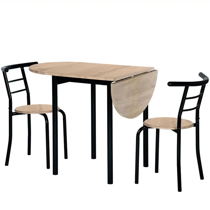 Conjunto Mesa Extensible con 2 Sillas Cocina Butterfly en Varios Colores