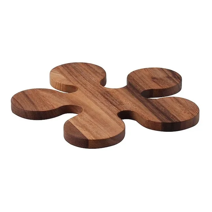 Continenta C4880 – Alfombra de madera para maceta 24×1,2 cm acacia