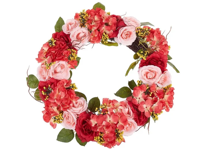 Corona decorativa AGULO 50 cm Rojo