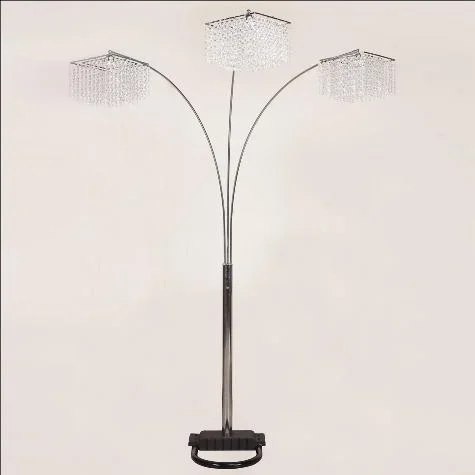 Crystal Chrome 87″ Floor Lamp