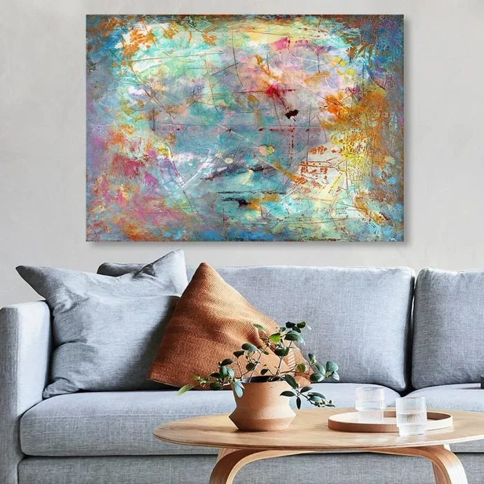 Cuadro mural sobre lienzo 70×100 cm multicolor