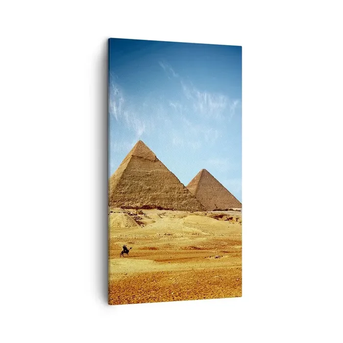 Cuadro sobre lienzo – Impresión de Imagen – 40 siglos te observan – 45×80 cm