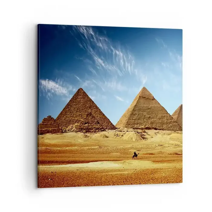 Cuadro sobre lienzo – Impresión de Imagen – 40 siglos te observan – 50×50 cm