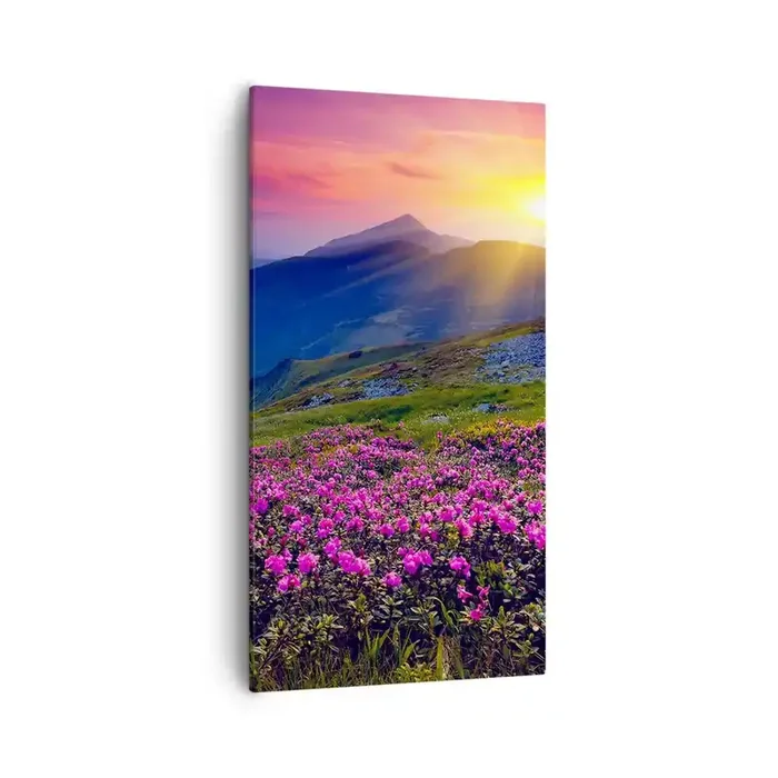 Cuadro sobre lienzo – Impresión de Imagen – … Y el aroma a hierbas está por todas partes – 55×100 cm