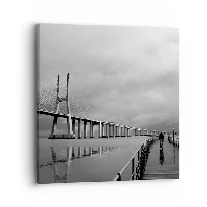 Cuadro sobre lienzo – Impresión de Imagen – A cada uno lo suyo – 40×40 cm