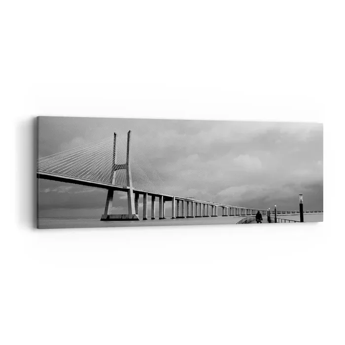 Cuadro sobre lienzo – Impresión de Imagen – A cada uno lo suyo – 90×30 cm