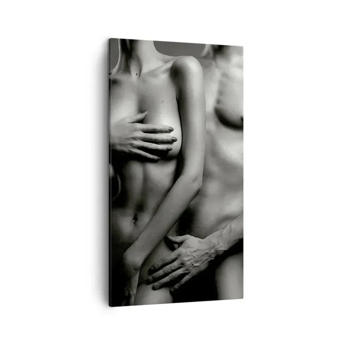 Cuadro sobre lienzo – Impresión de Imagen – Adán y Eva – 45×80 cm