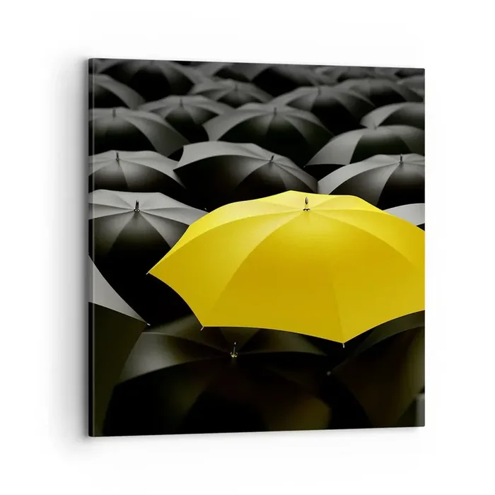 Cuadro sobre lienzo – Impresión de Imagen – Adiós a la tristeza – 70×70 cm