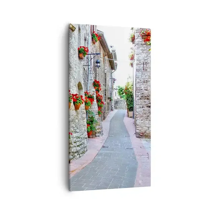 Cuadro sobre lienzo – Impresión de Imagen – Ambiente italiano – 55×100 cm