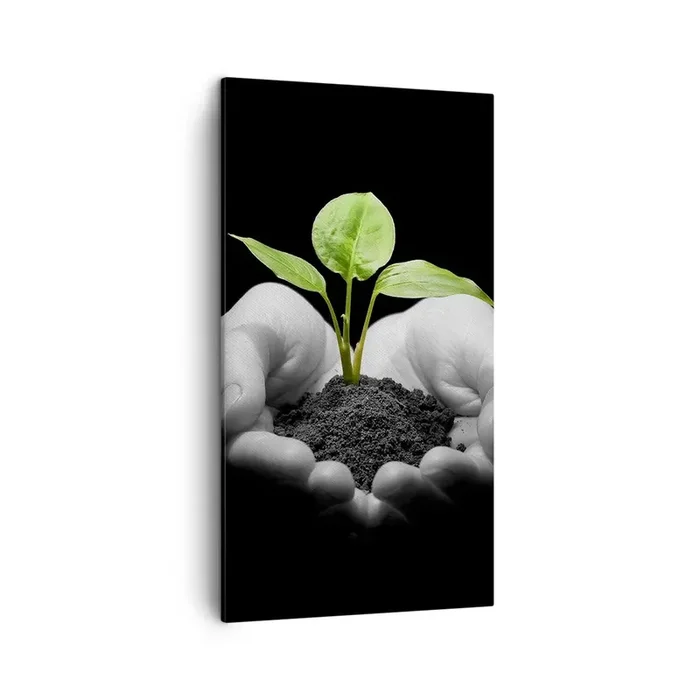 Cuadro sobre lienzo – Impresión de Imagen – Amo la naturaleza, la protejo – 45×80 cm