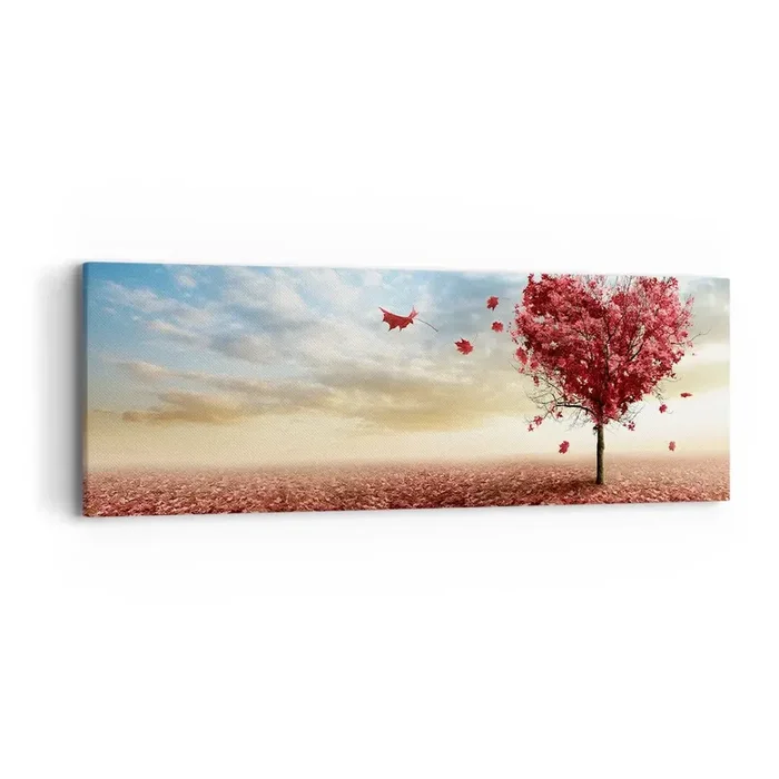 Cuadro sobre lienzo – Impresión de Imagen – Amor de otoño – 90×30 cm