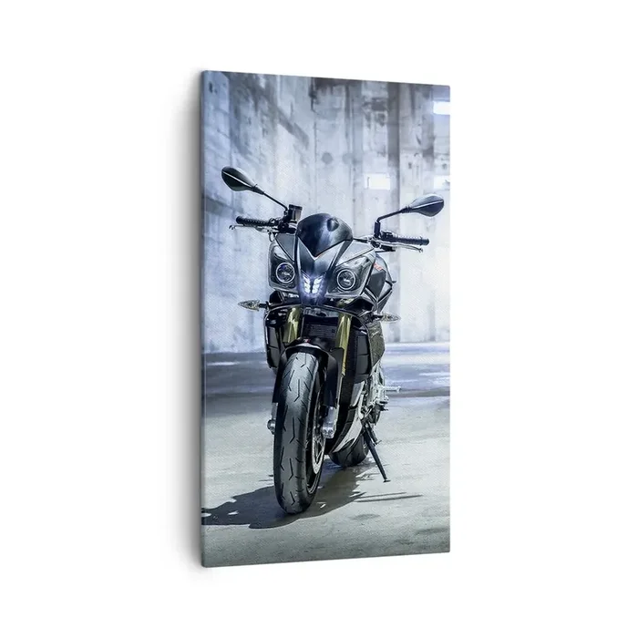 Cuadro sobre lienzo – Impresión de Imagen – Antes de que el motor ruja – 45×80 cm