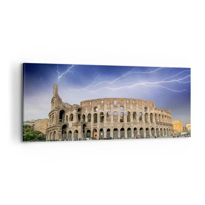 Cuadro sobre lienzo – Impresión de Imagen – Arena de guerreros – 100×40 cm
