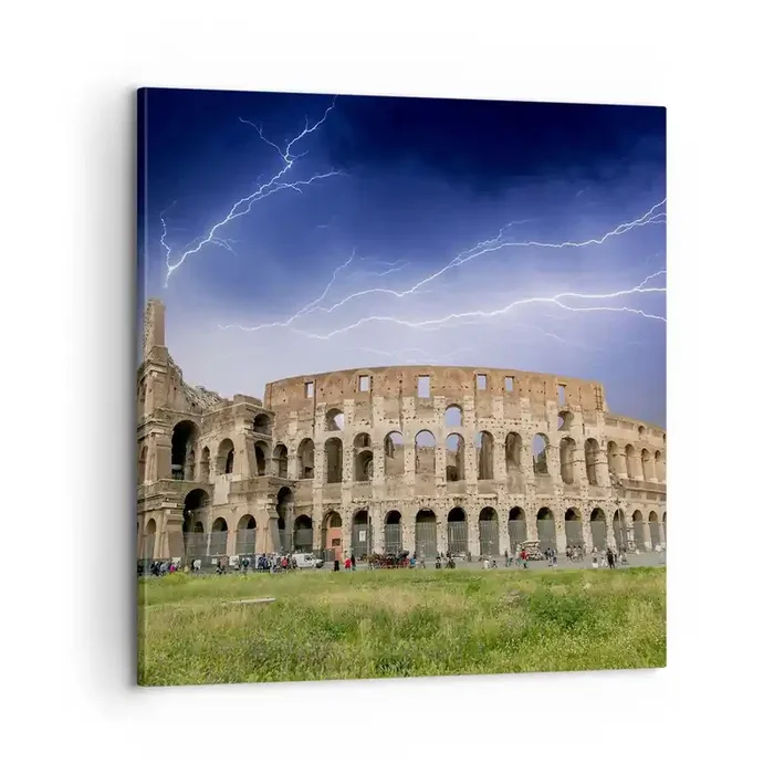 Cuadro sobre lienzo – Impresión de Imagen – Arena de guerreros – 60×60 cm