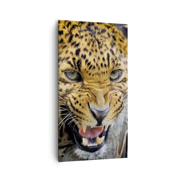 Cuadro sobre lienzo – Impresión de Imagen – ¡Atrás, te lo advierto! – 55×100 cm