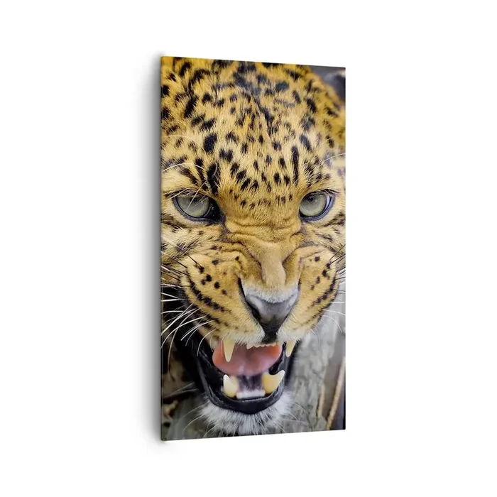 Cuadro sobre lienzo – Impresión de Imagen – ¡Atrás, te lo advierto! – 65×120 cm
