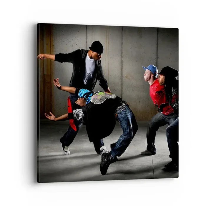 Cuadro sobre lienzo – Impresión de Imagen – Bailando con el viento de la calle – 40×40 cm