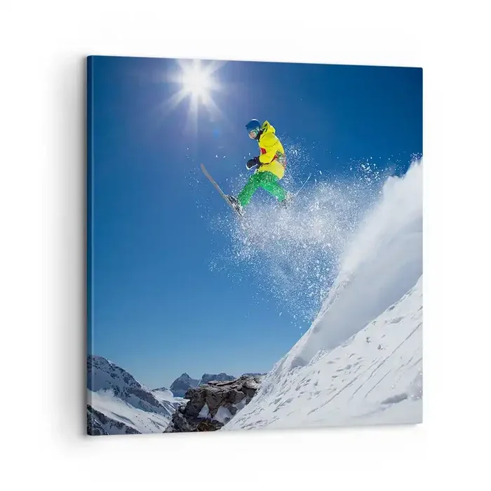 Cuadro sobre lienzo – Impresión de Imagen – Bailando con las montañas – 60×60 cm