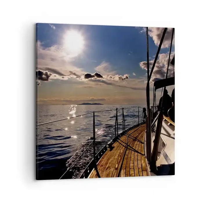 Cuadro sobre lienzo – Impresión de Imagen – Bajo las velas hacia el sol – 50×50 cm