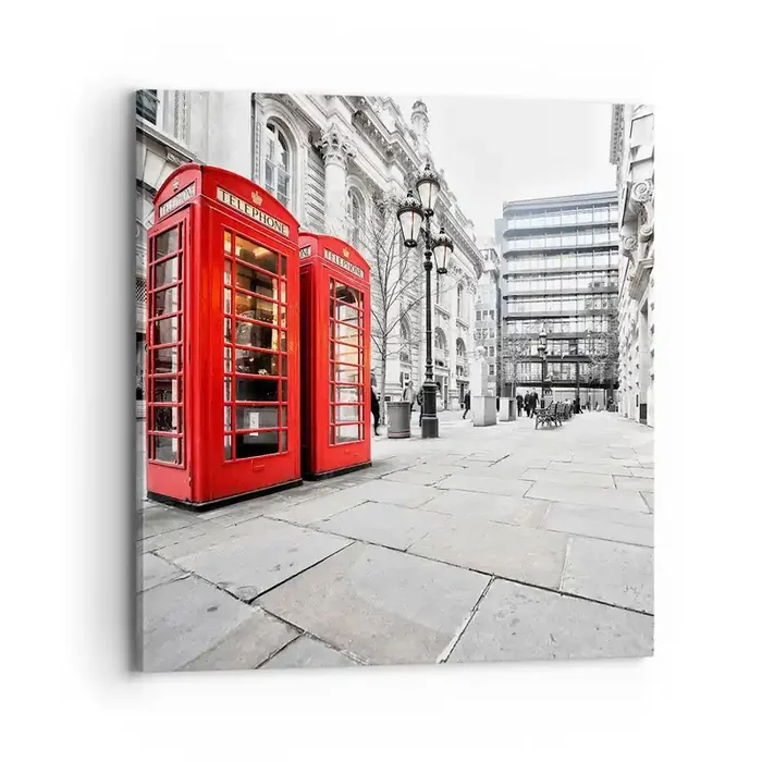Cuadro sobre lienzo – Impresión de Imagen – Bienvenido a Londres – 70×70 cm