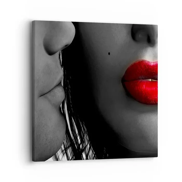 Cuadro sobre lienzo – Impresión de Imagen – Cara a cara – 30×30 cm