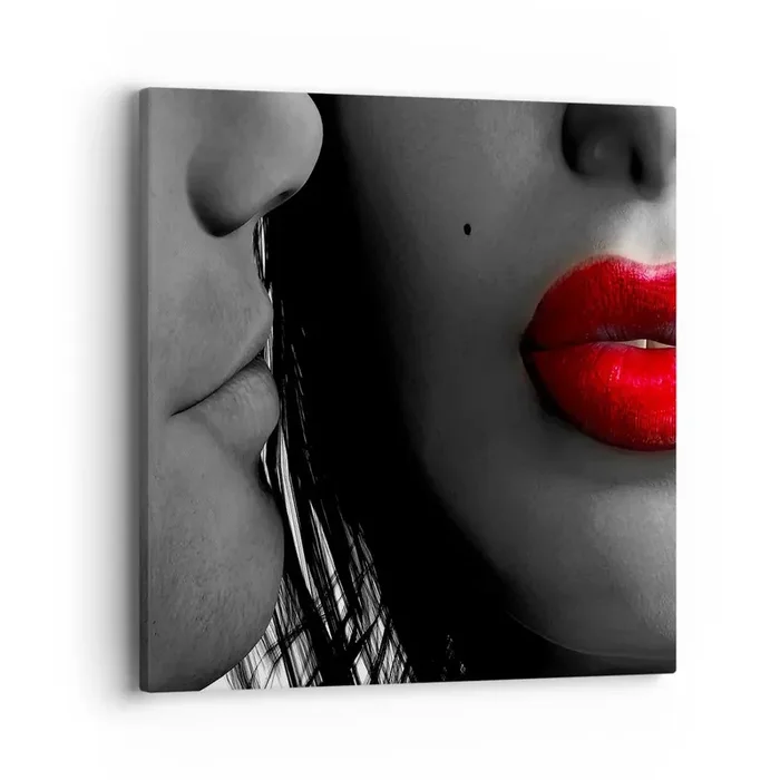 Cuadro sobre lienzo – Impresión de Imagen – Cara a cara – 40×40 cm